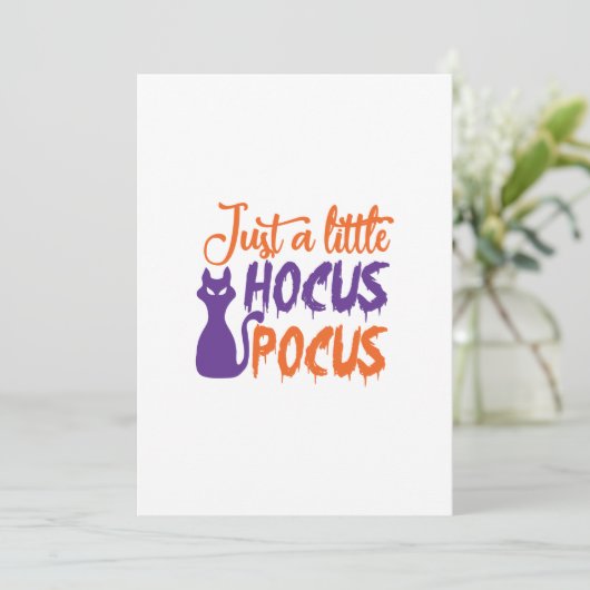 gewoon een beetje hocus pocus kaart (Staand voorkant)