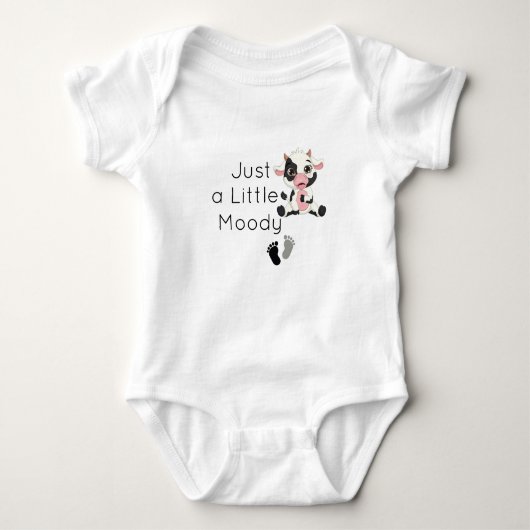 Gewoon een beetje humeurig, cadeau voor baby showe romper (Voorkant)