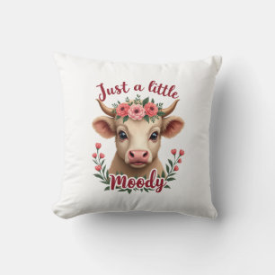 Gewoon een beetje humeurig vintage hoogland koe bl kussen