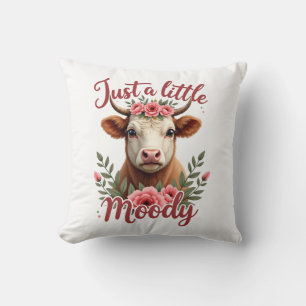 Gewoon een beetje humeurig vintage hoogland koe bl kussen
