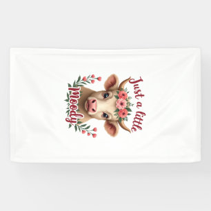 Gewoon een beetje humeurig vintage hoogland koe bl spandoek
