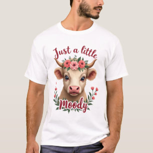Gewoon een beetje humeurig vintage hoogland koe bl t-shirt