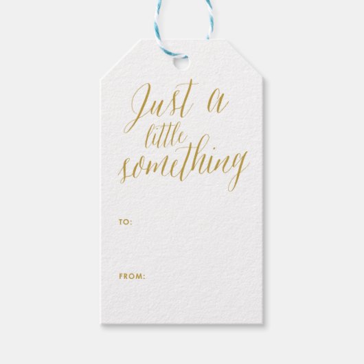 Gewoon een beetje | Kalligrafie Gift Label Cadeaulabel (Voorkant)