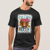 Gewoon een beetje Moody Funny Koe Heifer Bleken T-shirt (Voorkant)