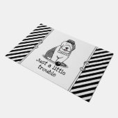 Gewoon een beetje onoplosbaar oud Engels Sheepdog Deurmat (Schuin)