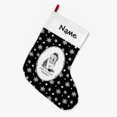 Gewoon een beetje onoplosbaar oud Engels Sheepdog Grote Kerstsok (Voorkant (Hangend))