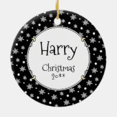 Gewoon een beetje onoplosbaar oud Engels Sheepdog Keramisch Ornament (Achterkant)