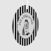 Gewoon een beetje onoplosbaar oud Engels Sheepdog  Ornament (voorkant)