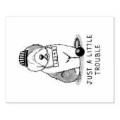 Gewoon een beetje onoplosbaar oud Engels Sheepdog  Rubberstempel (Afrduk)