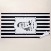 Gewoon een beetje onoplosbaar oud Engels Sheepdog  Strandlaken (Voorkant)