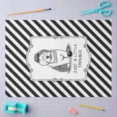 Gewoon een beetje onoplosbaar oud Engels Sheepdog Tissuepapier (Craft)