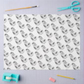 Gewoon een beetje onoplosbaar oud Engels Sheepdog  Tissuepapier (Craft)