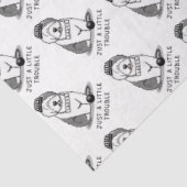 Gewoon een beetje onoplosbaar oud Engels Sheepdog  Tissuepapier (Detail)