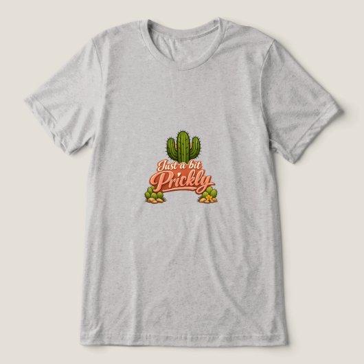Gewoon een beetje prikkelig Tri-Blend shirt (Design voorkant)