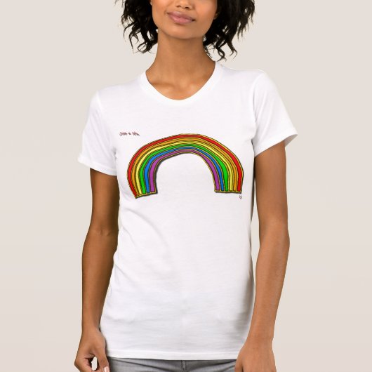 Gewoon een beetje... regenboogzang t-shirt (Voorkant)