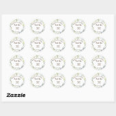 Gewoon een beetje Sweet Treat herbal Wedding Favor Ronde Sticker (Vel)