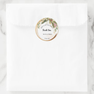 Gewoon een beetje Sweet Treat kerstbruiloft Ronde Sticker