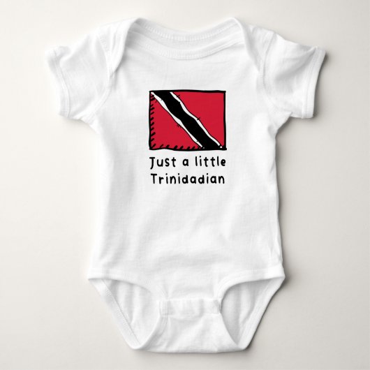 Gewoon een beetje Trinidadian Funny Cute Trinidad  Romper (Voorkant)