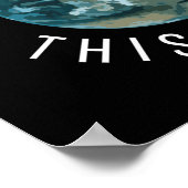 Gewoon een bezoek brengen aan deze planeet Black Poster (Hoek)