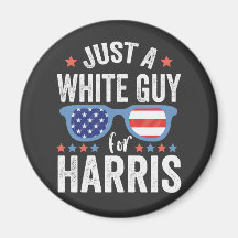 Gewoon een blanke man voor Harris Support Presiden