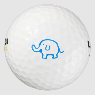 Gewoon een blauwe olifant Golfbal Golfballen