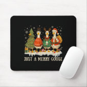 Gewoon een blije gans Funny Merry Goosemas Schatti Muismat (Met muis)