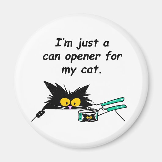 GEWOON EEN BLIKOPENER VOOR MIJN KAT MAGNEET (Voorkant)