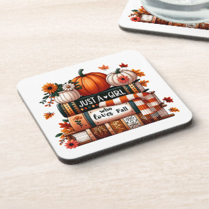 Gewoon een bookish meisje die van Herfst houdt Bier Onderzetter