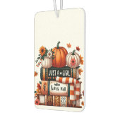 Gewoon een bookish meisje die van Herfst houdt Luchtverfrisser (Links)