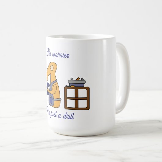 Gewoon een boor koffiemok (Voorkant rechts)