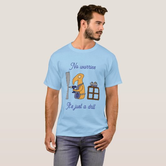 Gewoon een boor t-shirt (Voorkant volledig)