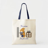 Gewoon een boor tote bag (Voorkant)