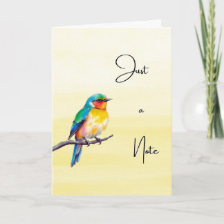 Gewoon een briefje - Songbird Vouwbare aanmoedigin Kaart