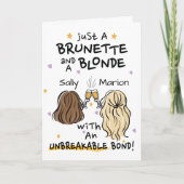Gewoon een brunette en een blonde Custom Name (Voorkant)