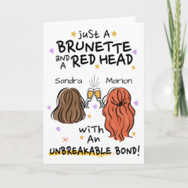 "Gewoon een brunette en een roodharige" op maat ge