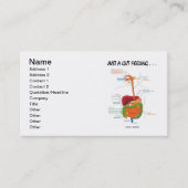 Gewoon een buikgevoel.. . . (Humor van het spijsve Visitekaartje (Voorkant)