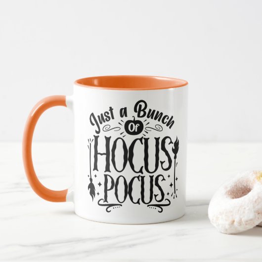 Gewoon een Bunch van Hocus Pocus Funny Coffee Mok (Met donut)