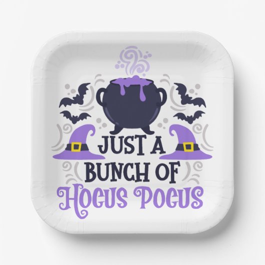 Gewoon een Bunch van Hocus Pocus Papieren Bordje (Voorkant)