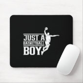 Gewoon een Bysketbyll Boy Coach Speler Team Match Muismat (Met muis)