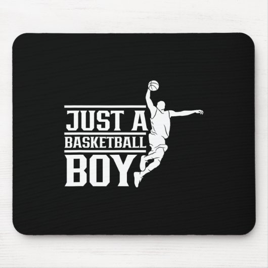Gewoon een Bysketbyll Boy Coach Speler Team Match Muismat (Voorkant)