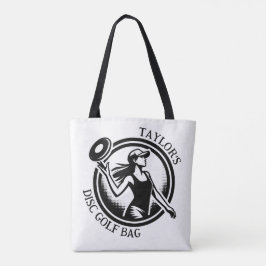 Gewoon een Chick die graag Disc Golf gepersonalise Tote Bag