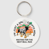 GEWOON EEN CRYPTO MOM Bitcoin Bull Run Moederdag Sleutelhanger (Voorkant)