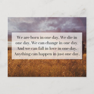 Gewoon één-daagse prijsopgave briefkaart