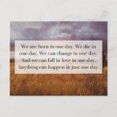 Gewoon één-daagse prijsopgave briefkaart (Voorkant)