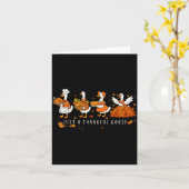 Gewoon een dankbare gans Funny Domme gans Thanksgi Kaart (Gele Bloem)