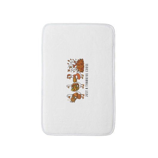 Gewoon een dankbare gans Happy Thanksgiving Badmat (Voorkant Verticaal)