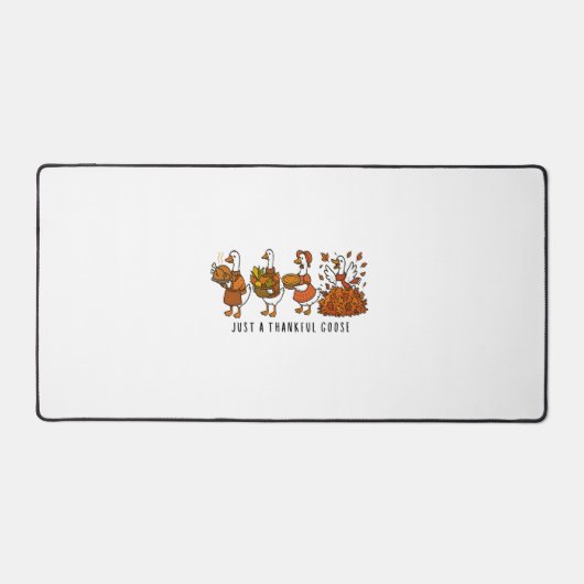 Gewoon een dankbare gans Happy Thanksgiving Bureaumat (Voorkant)