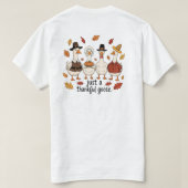 Gewoon een Dankbare Gans T-shirt (Design achterkant)