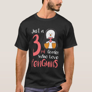 Gewoon een derdeklasser die van pinguïns 3e klas K T-shirt