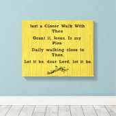 Gewoon een dichtere loopje met de Hymn Canvas Afdruk (Insitu (Houten vloer))